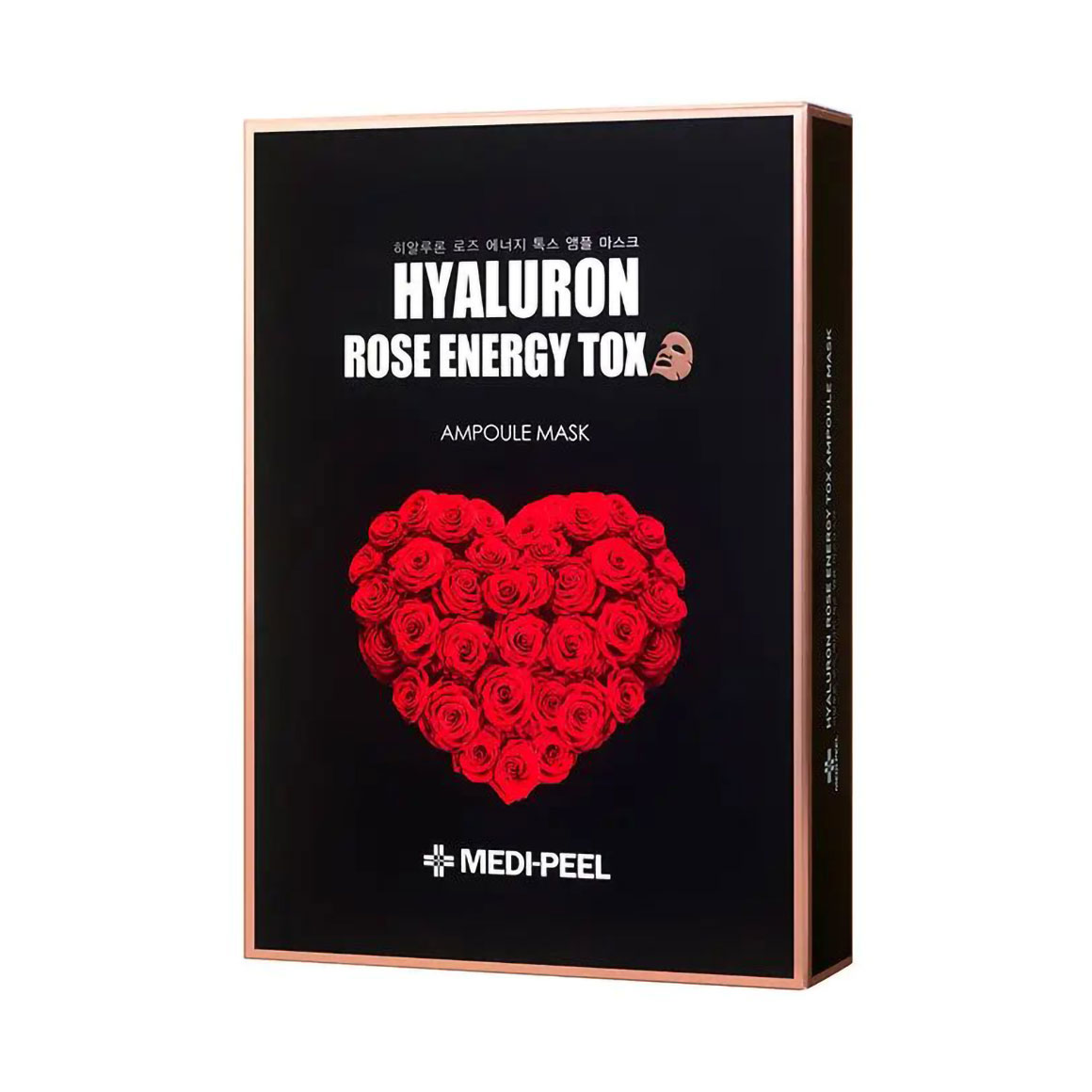 Тканинна маска детокс для обличчя Medi-Peel Hyaluron 100 Rose Energy Tox з екстрактом троянди, 10*30 мл